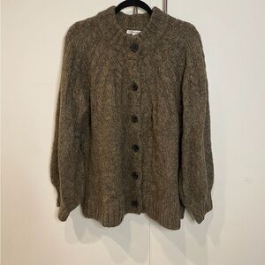 Madewell Brown Button-Up Cardigan